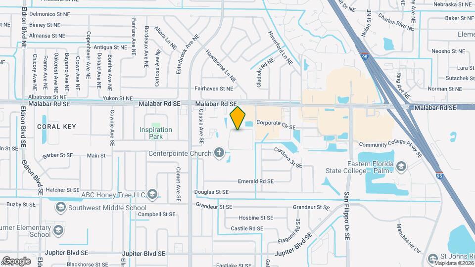 The Pointe at Palm Bay Map and Location Details