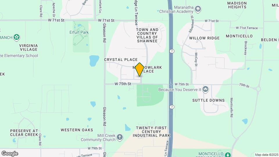 23504 W 74th Terrace Map and Location Details