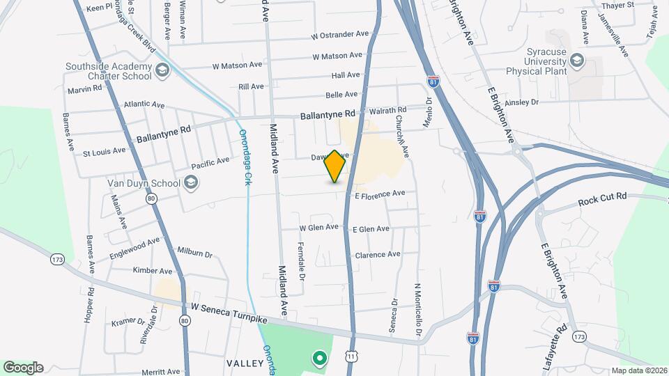 122 W Florence Ave Mapa y Detalles de la Ubicación