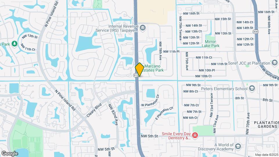 7950 NW 10th St Map and Location Details
