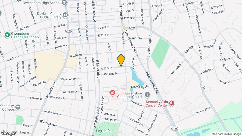 610 E 27th St Map and Location Details