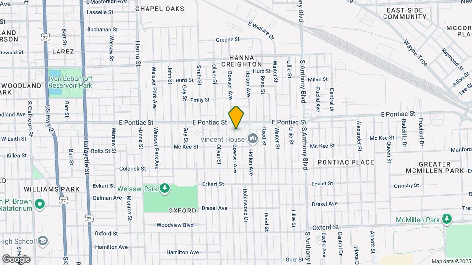 2723 Bowser Ave Map and Location Details