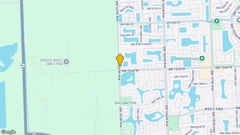 7140 SW 166th Pl Mapa y Detalles de la Ubicación