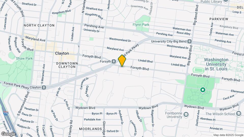 7334 Forsyth Blvd Map and Location Details