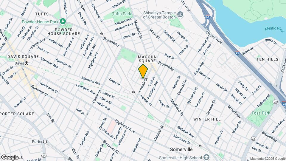 320 Lowell St, Unit 1 Map and Location Details