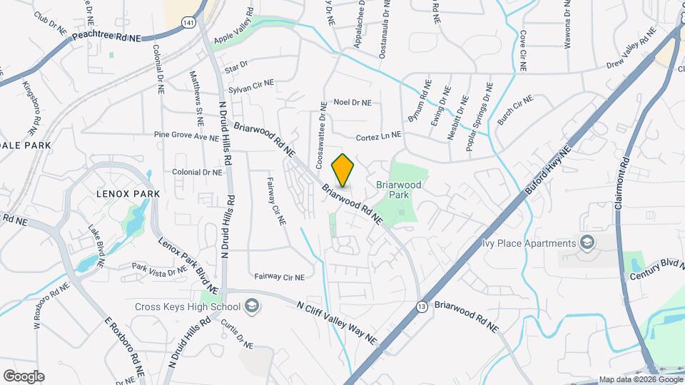 1354 Brookhaven Village Cir NE Map and Location Details