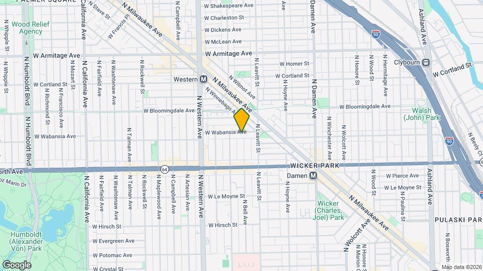 2225 W Wabansia Ave Map and Location Details