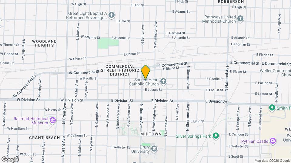 1628 N Benton Ave Map and Location Details