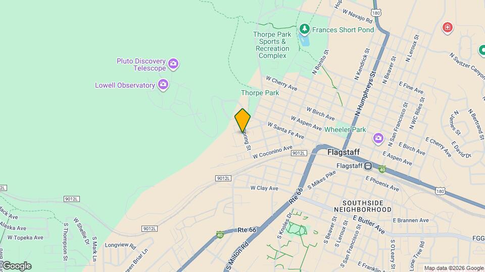 205 S Spring St Map and Location Details