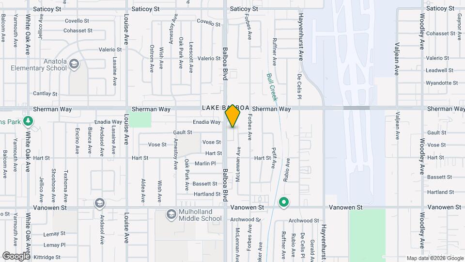 7100 Balboa Blvd Map and Location Details