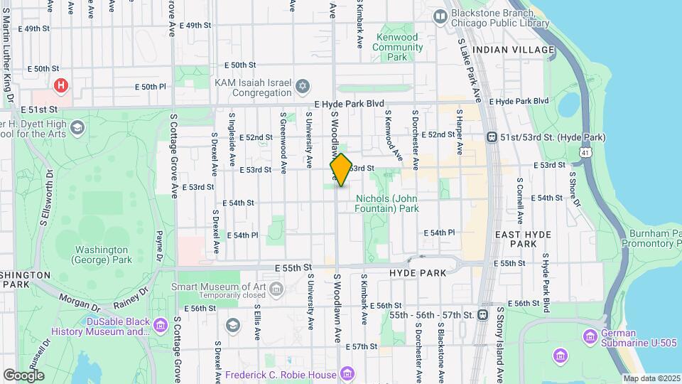 5335-5337 S. Woodlawn Avenue Map and Location Details
