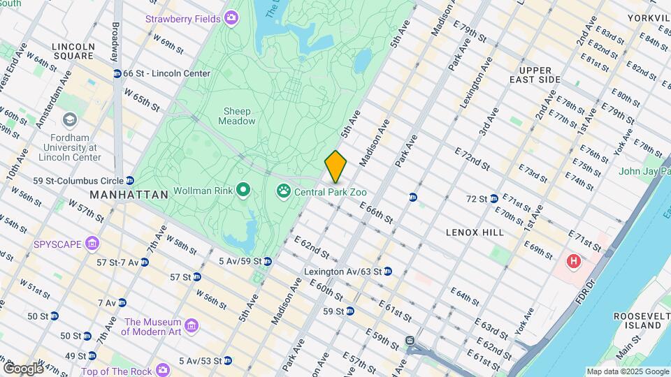 11 E 66th St Map and Location Details