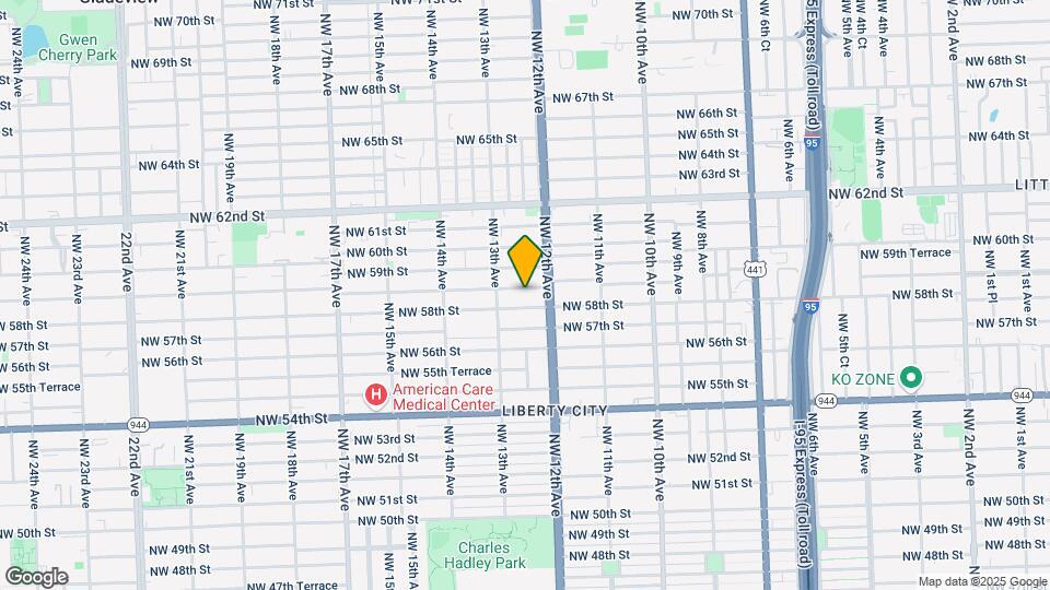 1246 NW 58th Ter Map and Location Details