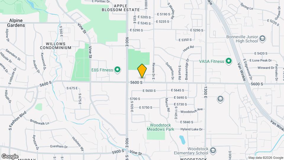 977 E 5600 S Map and Location Details