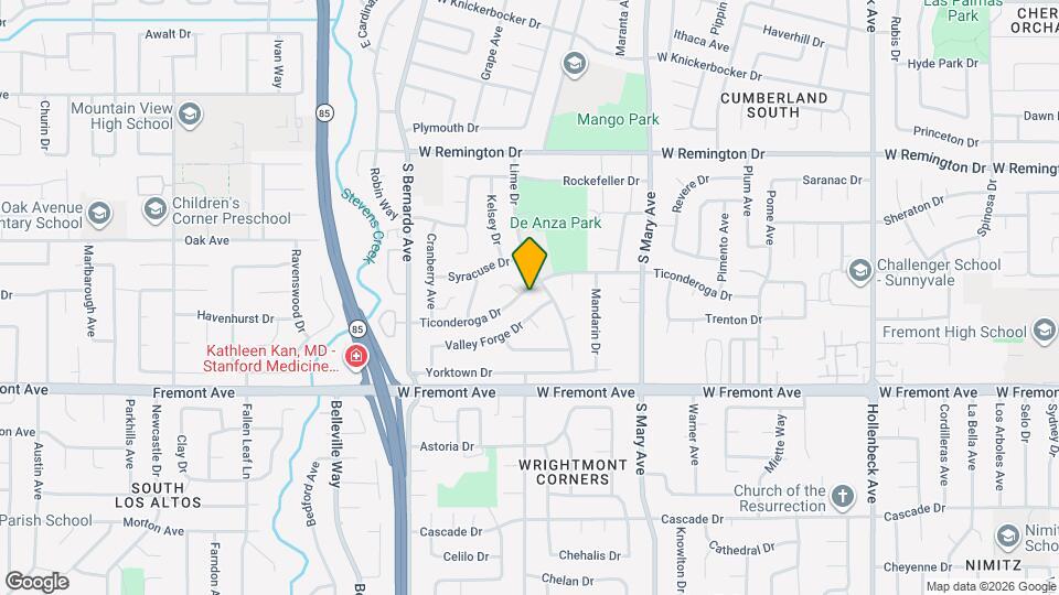 1014 Ticonderoga Dr Map and Location Details