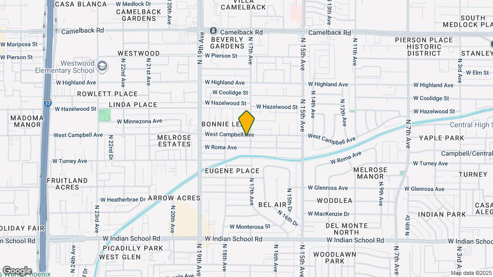 1705 West Campbell Ave Map and Location Details