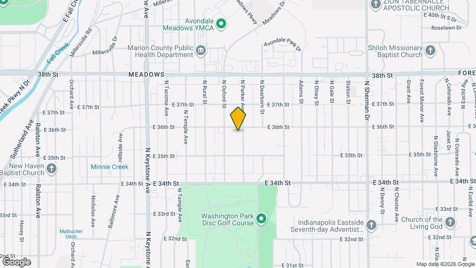 3534 N Parker Ave Map and Location Details