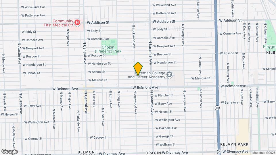 5254 W Melrose St, Unit 1 Map and Location Details