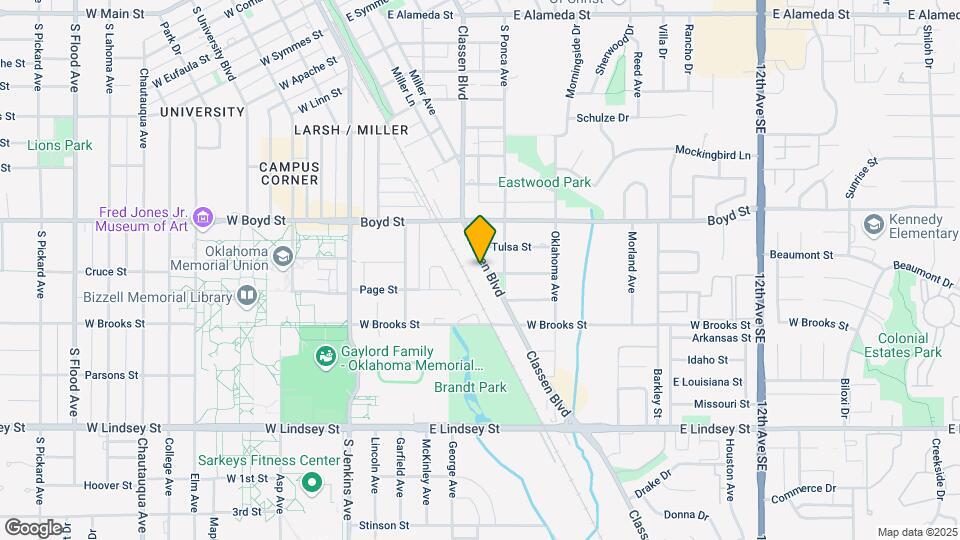 1350 Classen Blvd Map and Location Details