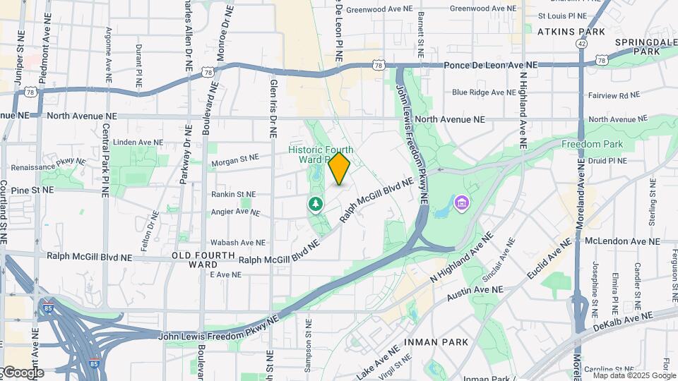 688 Angier Ave NE Mapa y Detalles de la Ubicación