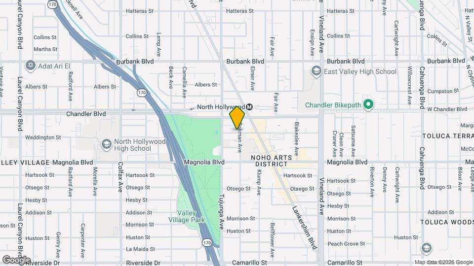 11291 Weddington St Map and Location Details