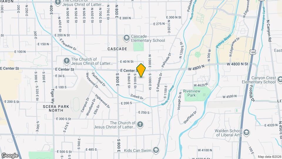 56 S 940 E St Map and Location Details