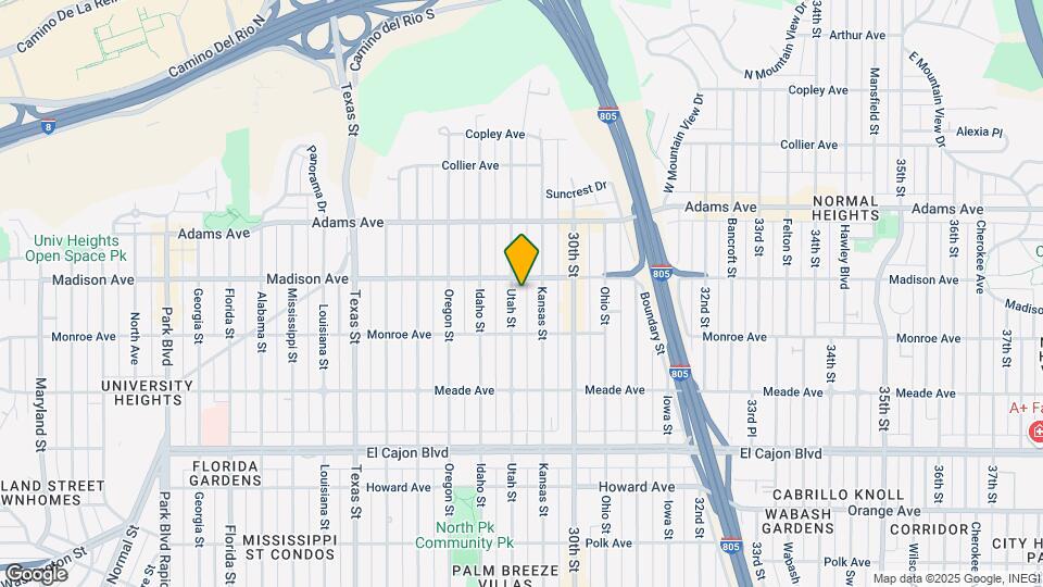 4571 Utah St Map and Location Details