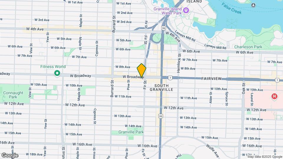 1616 W Broadway Map and Location Details