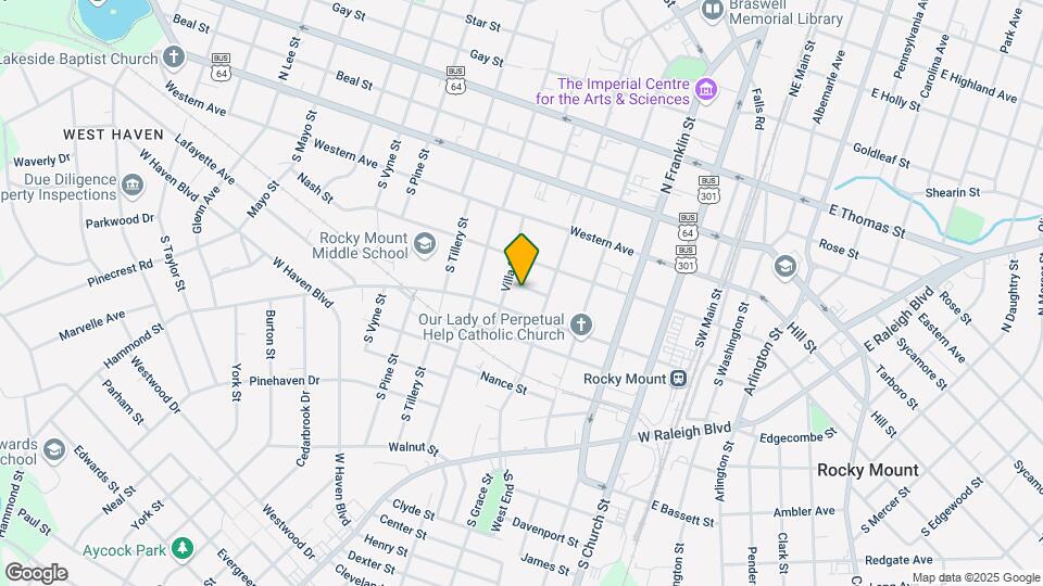 521 Park Pl Map and Location Details