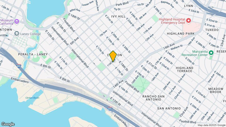 1100 E 17th St Mapa y Detalles de la Ubicación