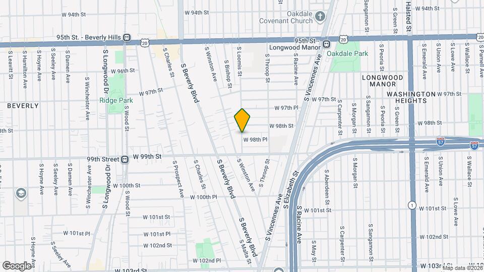 9823 S Loomis St, Unit 2 Mapa y Detalles de la Ubicación