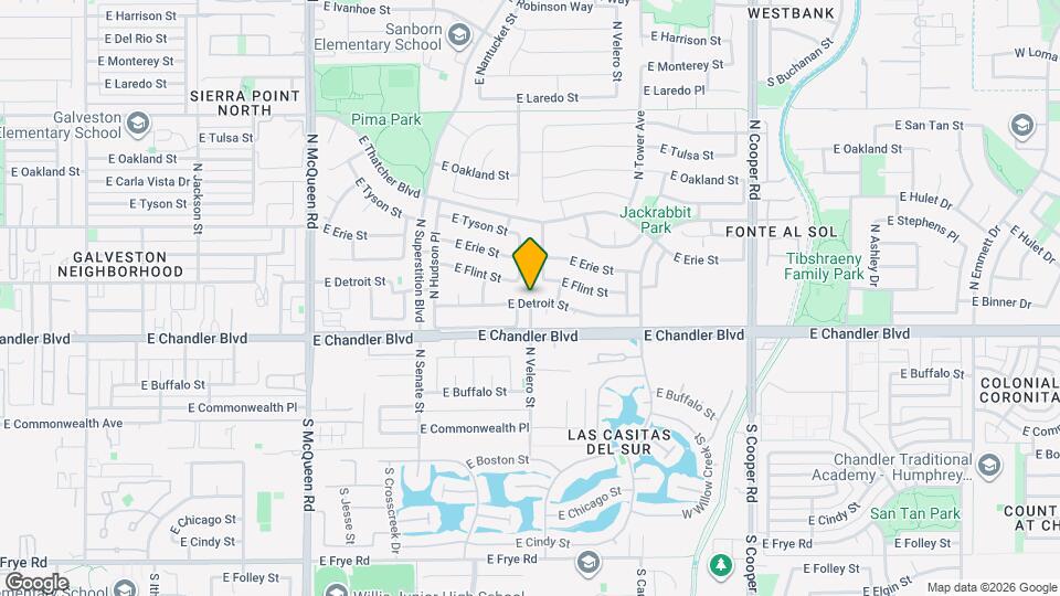 1490 E Detroit St Map and Location Details