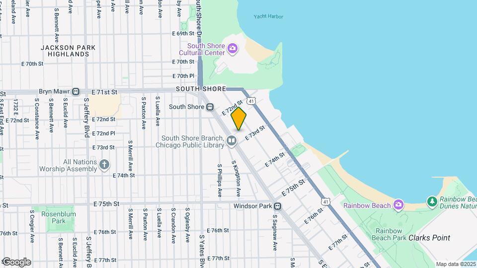 2521 E 72nd Pl Map and Location Details