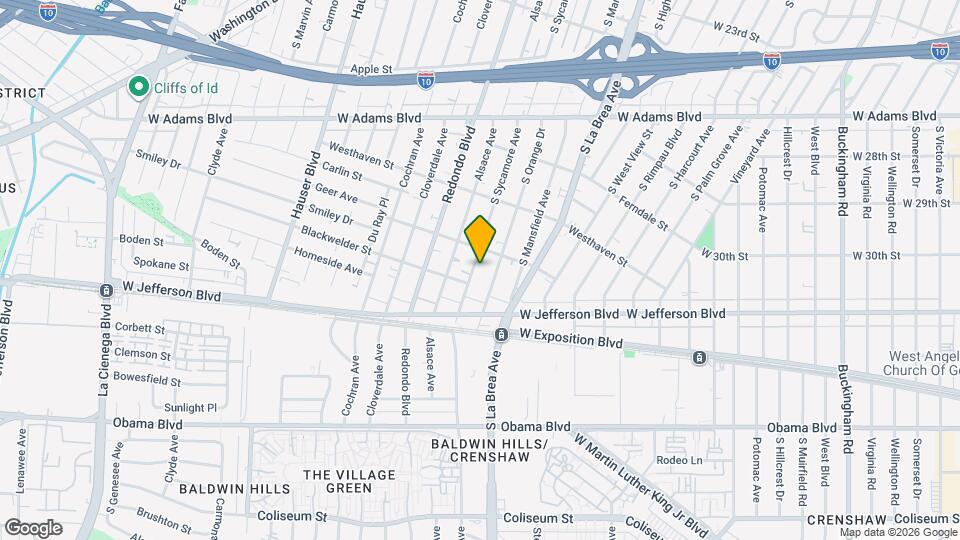 2920 S Sycamore Ave Map and Location Details
