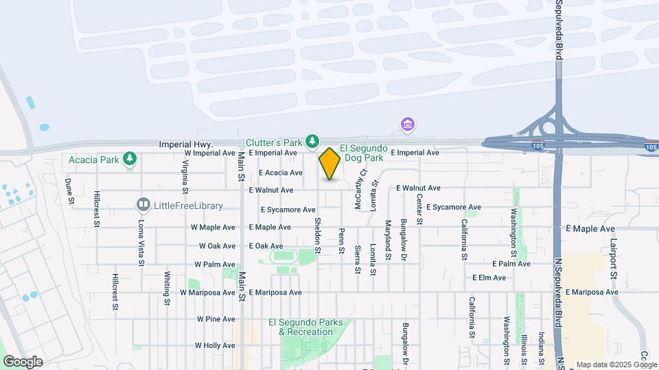 519 E Walnut Ave Map and Location Details