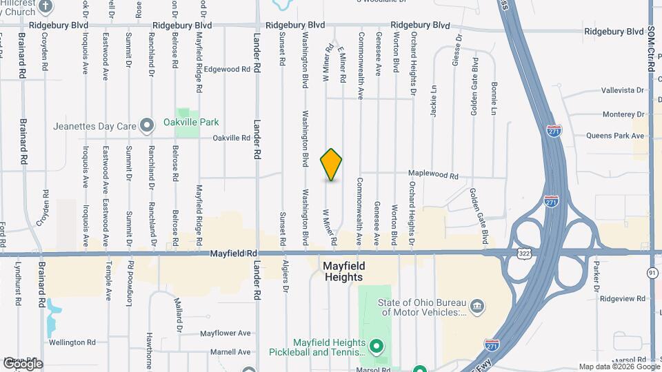 1371 W Miner Rd Mapa y Detalles de la Ubicación
