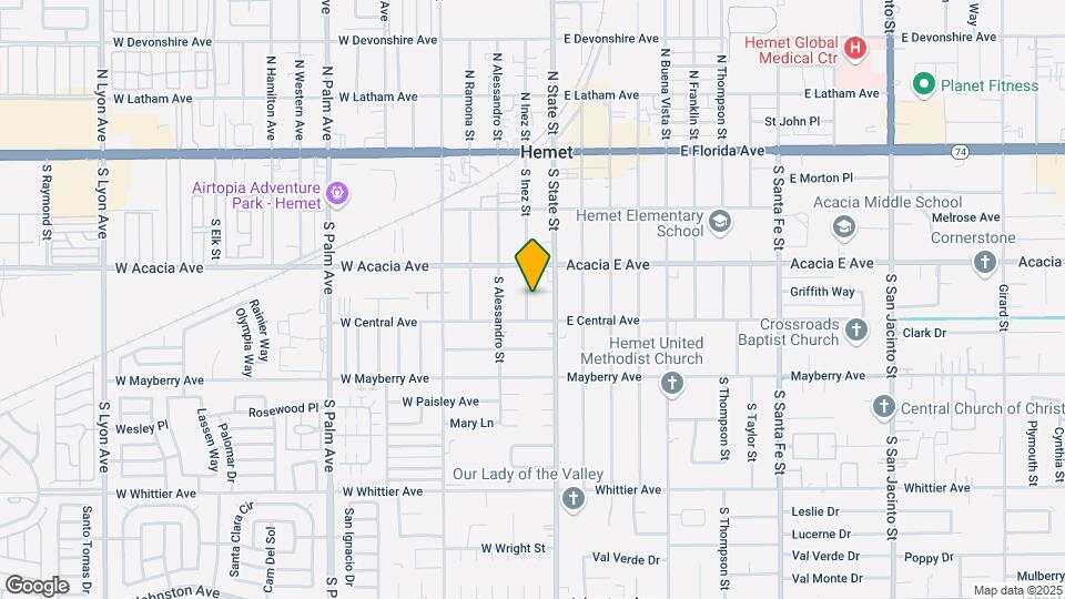 3 Parcel SFR Portfolio (Hemet/San Jacinto) Map and Location Details