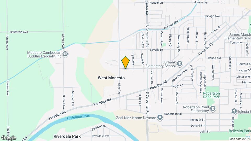 1710 Waverly Dr Map and Location Details