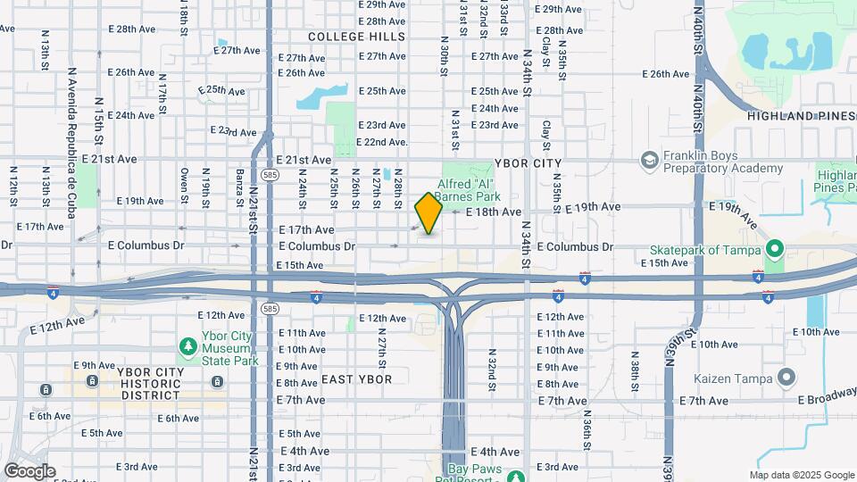 2912 E Columbus Dr-Unit -3 Mapa y Detalles de la Ubicación