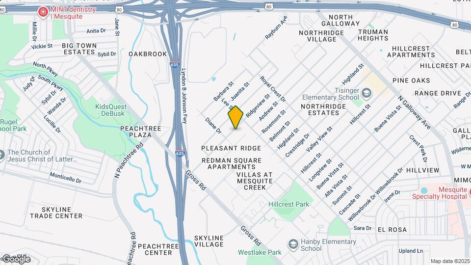 1212 Ridgeview St Map and Location Details