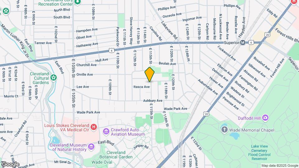 1446 E 115th St Map and Location Details