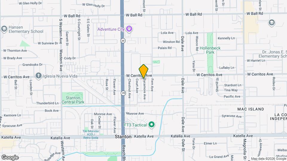 10541 Sycamore Ave Map and Location Details