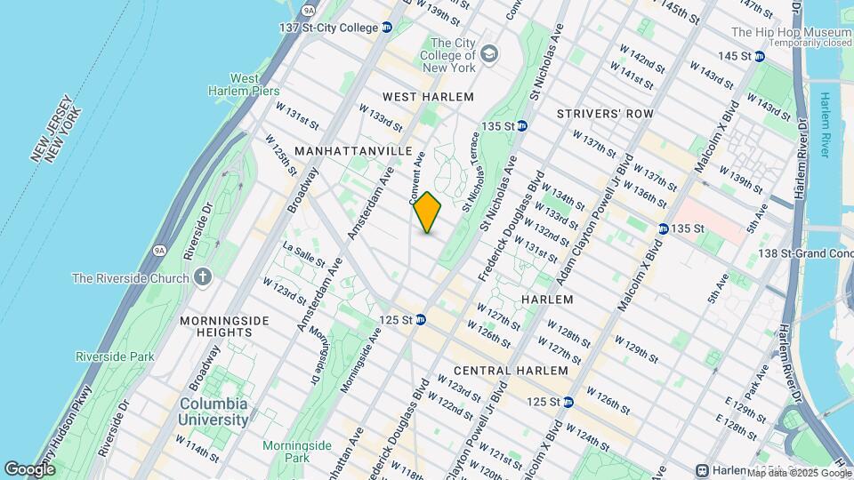 416 W 129th St Map and Location Details