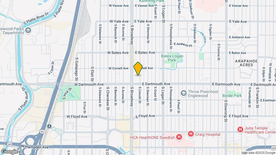 3059 S Lincoln St Map and Location Details