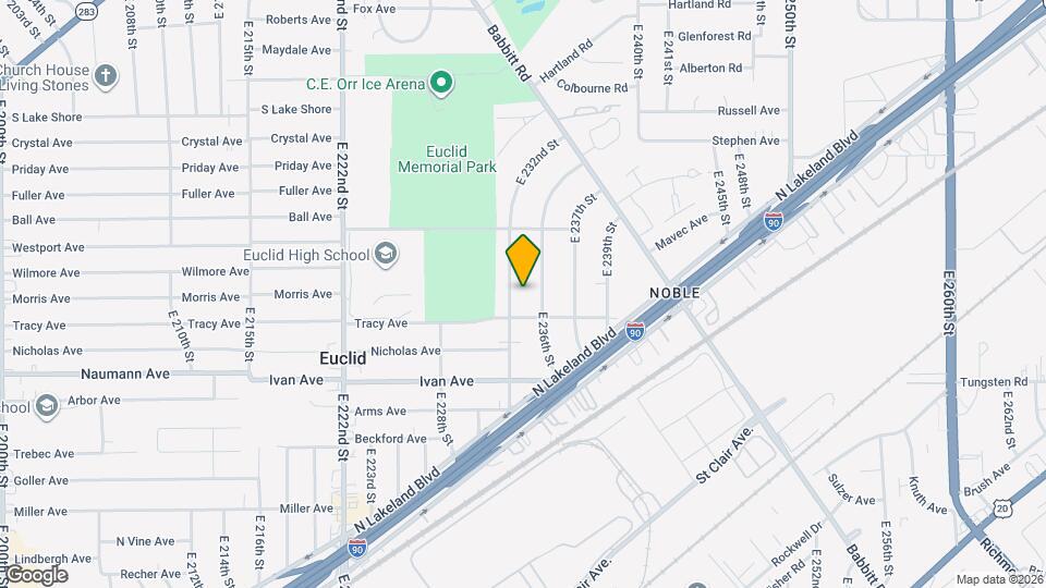 843 E 232nd St Map and Location Details