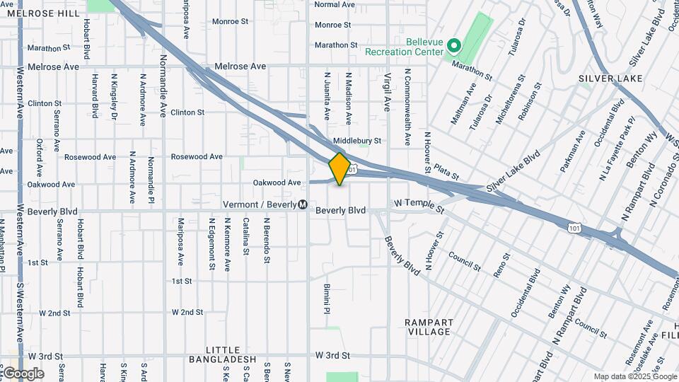 3812 Oakwood Ave Map and Location Details