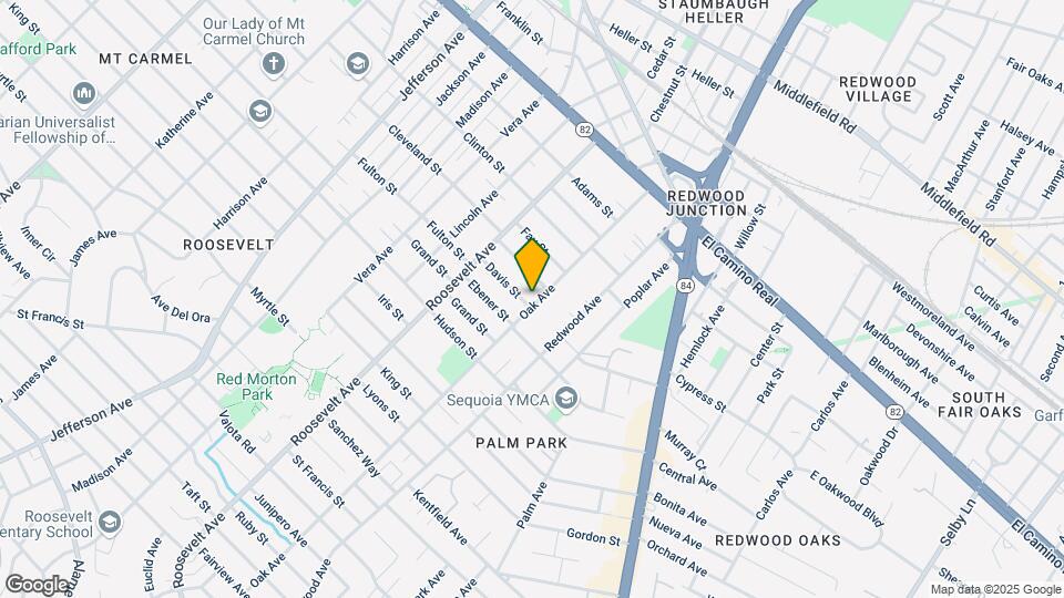 490 Oak Ave Mapa y Detalles de la Ubicación