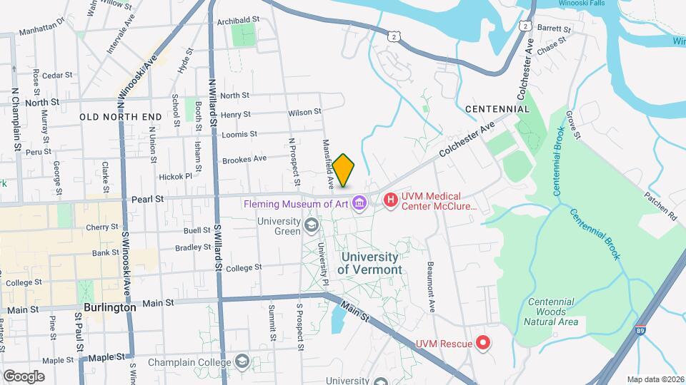 34 Colchester Ave Map and Location Details