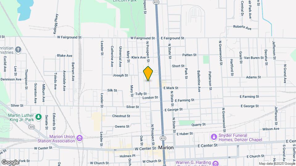 435 N Prospect St Map and Location Details