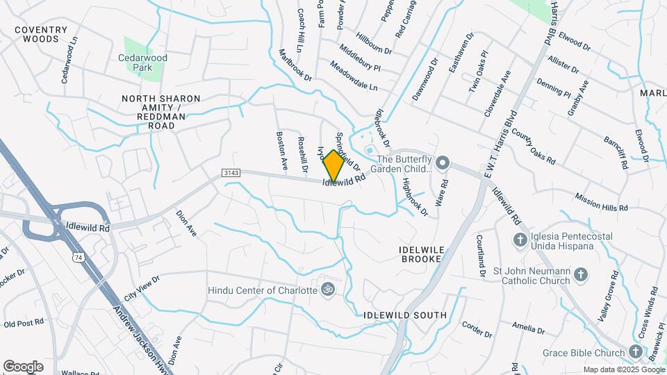 7348 Idlewild Rd Map and Location Details